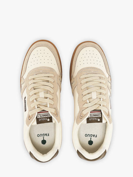 Sneakers In Leather Faguo Beige men 26CG3209 other view 3