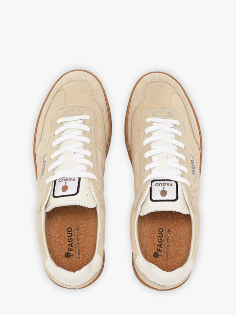 Sneakers In Leather Faguo Beige men 25CG0201 other view 3