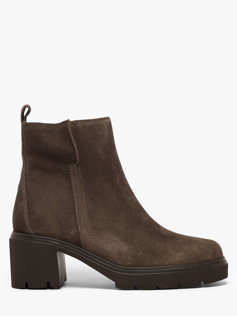 Heeled Boots In Leather Gabor Brown women 1