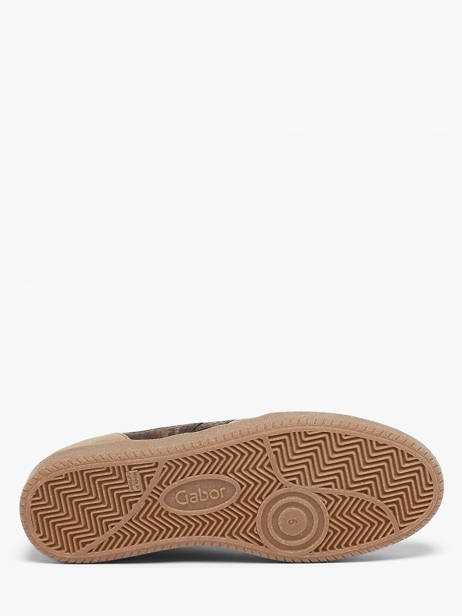 Sneakers En Cuir Gabor Beige women 6 vue secondaire 4