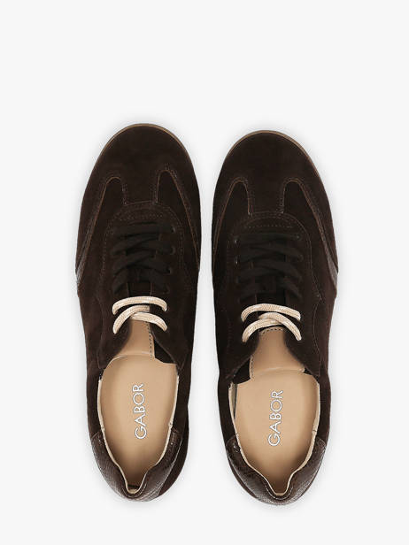 Sneakers En Cuir Gabor Marron women 1 vue secondaire 3