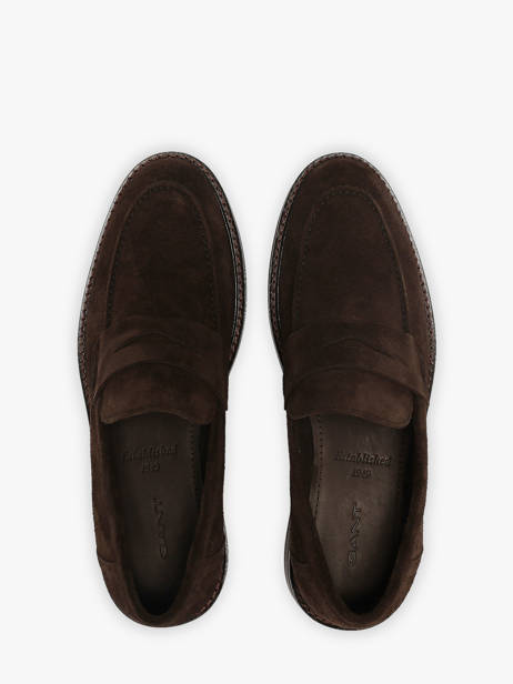Moccasins In Leather Gant Brown men 33673384 other view 3