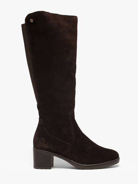 Heeled Boots In Leather Remonte Brown women 25