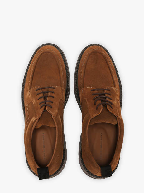 Chaussures Derbies En Cuir Tommy hilfiger Marron men 5980GVQ vue secondaire 3