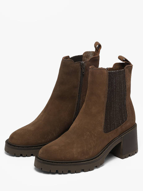 Heeled Boots In Leather We do Brown women CO90098 other view 1