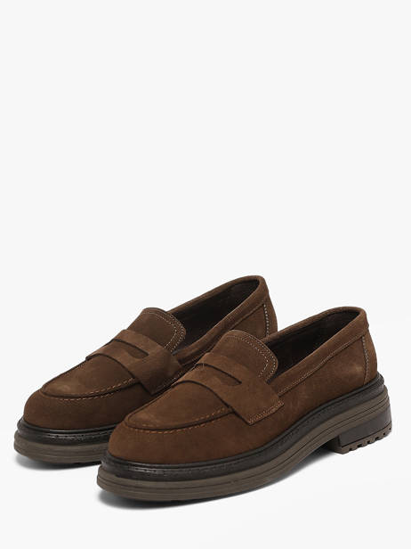 Moccasins In Leather We do Brown women CO11412 other view 1