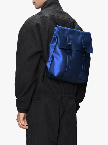 Msn Bag Mini - 1 Compartment Backpack Rains Blue city 13310 other view 1