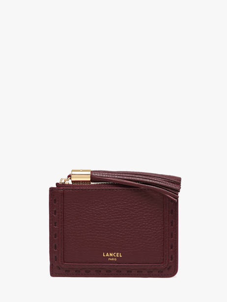 Card Holder Premier Flirt Leather Lancel Violet premier flirt A14033