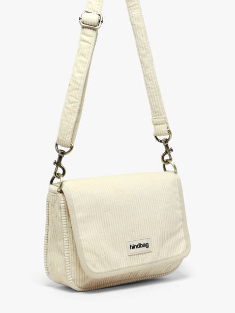Sac Bandoulière Margault Velours Côtelé Hindbag Beige velours V vue secondaire 1