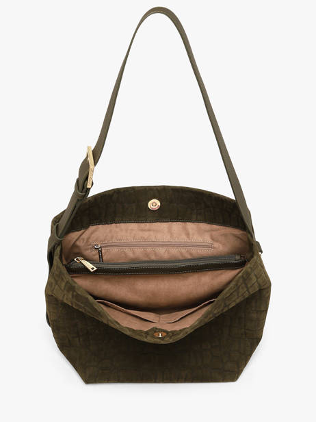 Shoulder Bag Suede Exo Lancaster Green suede exo 65 other view 2