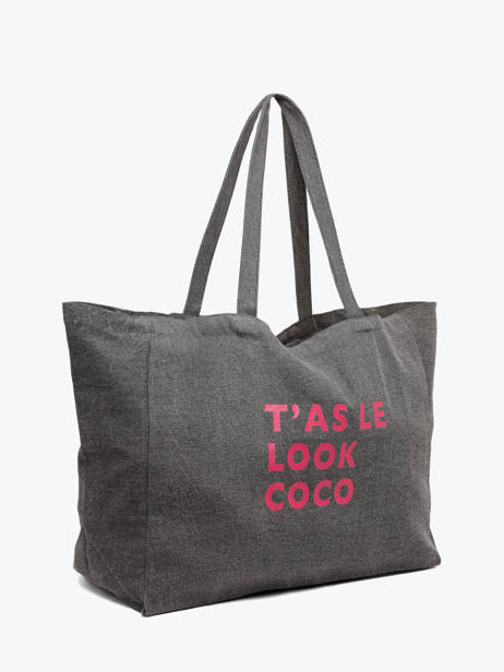 Sac Porté épaule Sastro Coton Pieces Gris sastro 17156725 vue secondaire 1