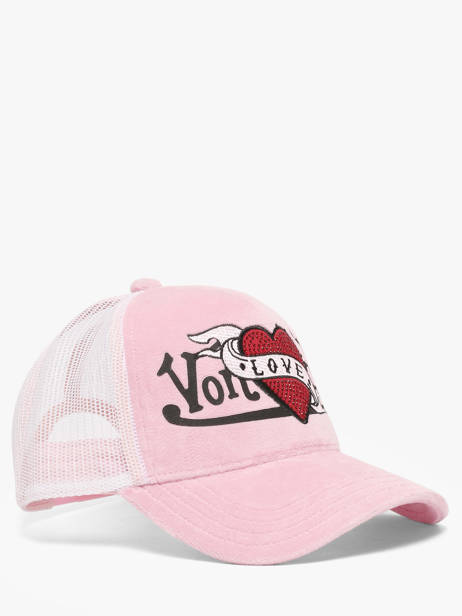 Velvet Women's Cap Love Von dutch Pink accessoires VEL other view 1