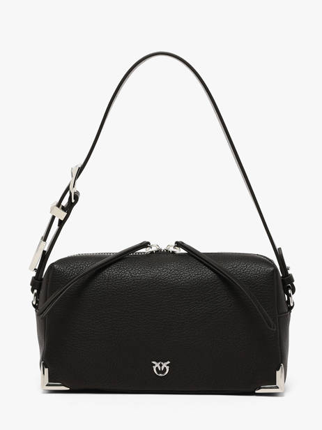 Sac Bandoulière Bauletto Cuir Pinko Noir love bag soft 6761A3CX