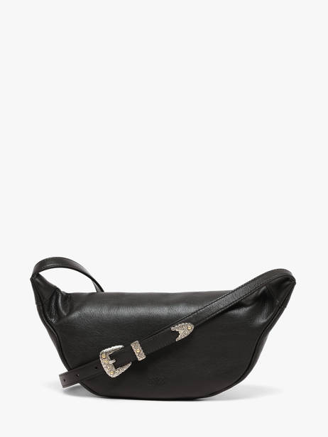 Sac Banane Love Bag Icon Cuir Pinko Noir love bag icon 6724A2JG vue secondaire 4