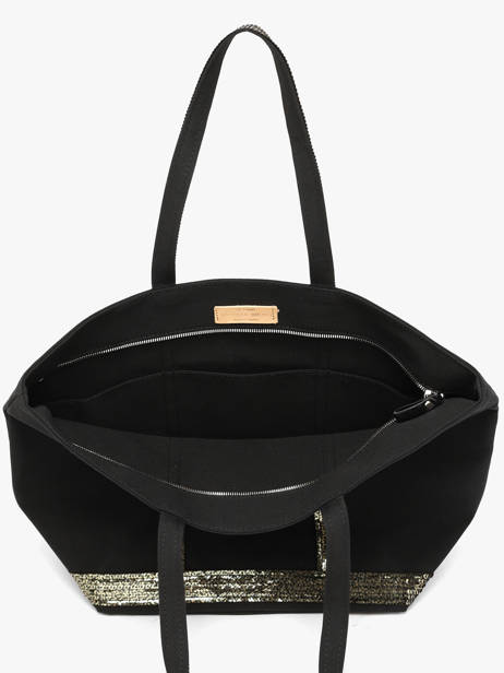 Le Cabas L Zippé Paillettes Vanessa bruno Noir cabas 1V40409 vue secondaire 3
