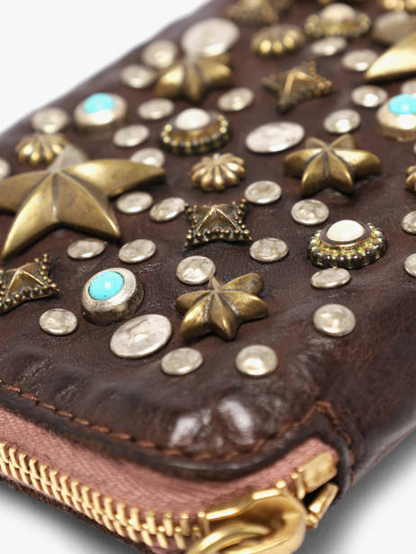 Leather Tosca Wallet Campomaggi Brown poppi 2060ND other view 1