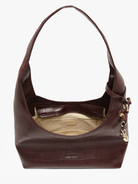 Sac Cabas Lauren Effet Croco Laurent david Rouge ld bags 52 vue secondaire 2