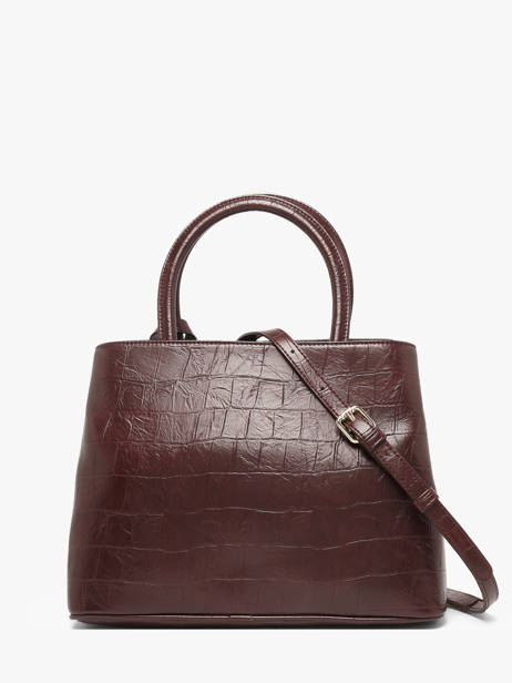 Top Handle Bag Lauren With Croc Effect Laurent david Red ld bags 119 other view 3