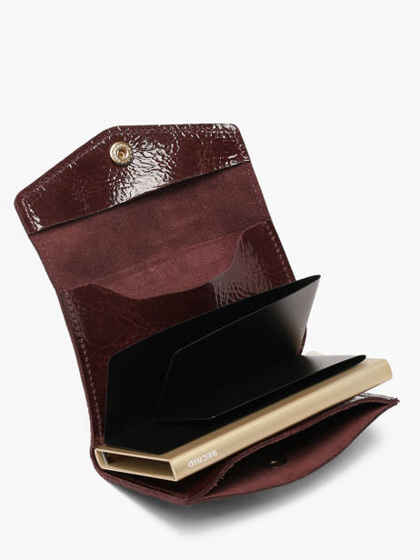 Porte-cartes Cuir Secrid Rouge naplak ENA vue secondaire 2