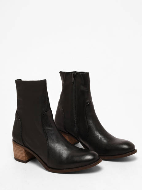 Heeled Boots In Leather Aliwell Black women A220003 other view 1