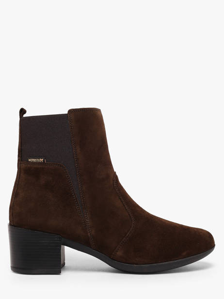 Bottines In Leather Mephisto Brown women P5150089