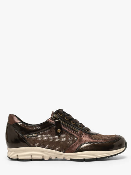 Sneakers In Leather Mephisto Brown women P5150396