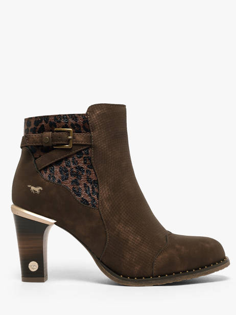 Heeled Boots Mustang Brown women M0012002