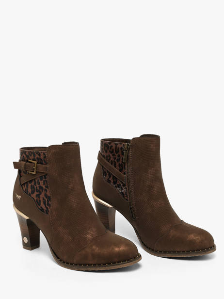 Heeled Boots Mustang Brown women M0012002 other view 1
