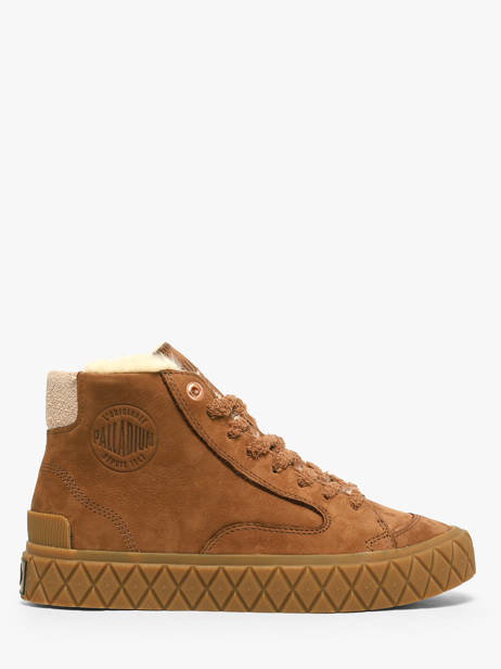 Ankle Sneakers In Leather Palladium Brown women 94951291