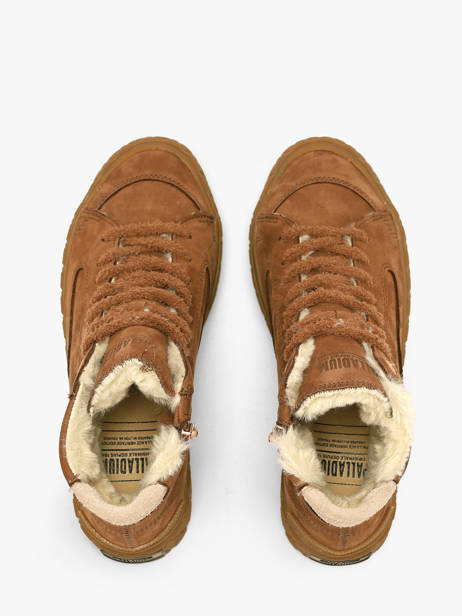 Ankle Sneakers In Leather Palladium Brown women 94951291 other view 3