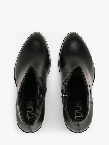 Heeled Boots In Leather Mjus Black women N31204 other view 3