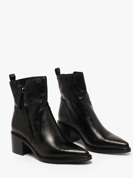 Heeled Boots In Leather Mjus Black women L39214 other view 1