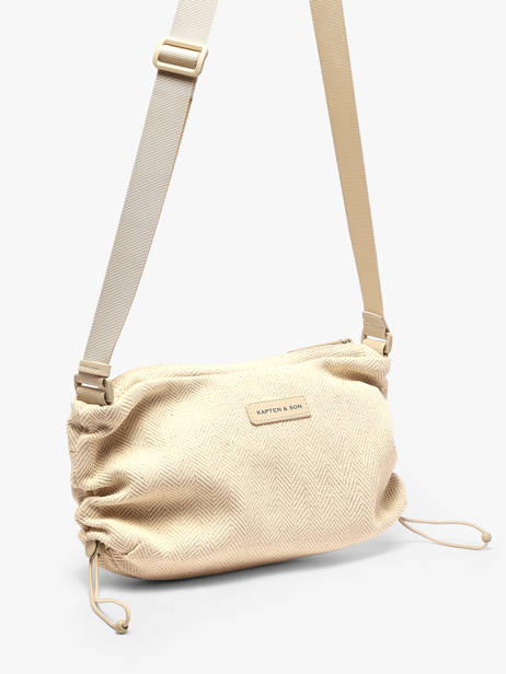 Shoulder Bag Skara Small Ibiza Kapten and son Beige ibiza IB other view 1