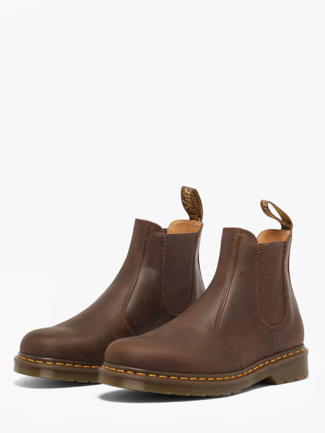 Chelsea Boots En Cuir Dr martens Marron men 27486201 vue secondaire 1