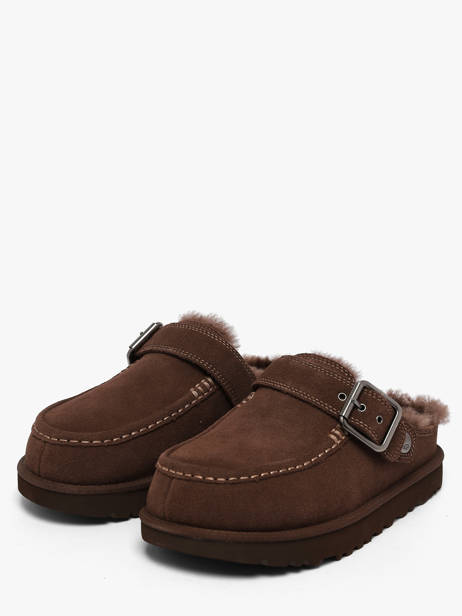 Mules Avec Brides En Cuir Ugg Marron women 1180251 vue secondaire 1