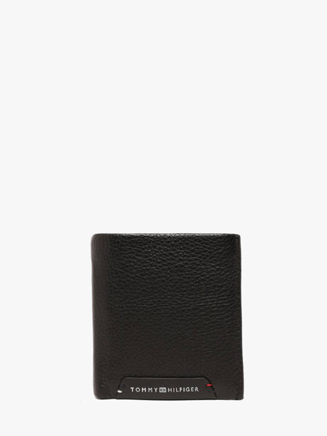 Wallet Leather Tommy hilfiger Black corporate AM14786