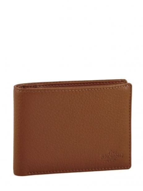 Wallet Leather Yves renard Brown foulonne 2374