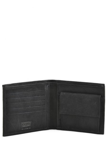 Portefeuille Cuir Cuir Levi's Noir clairview 222539-4 vue secondaire 3