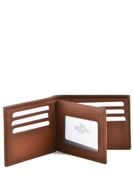 Wallet Foulonne Leather Yves renard Brown foulonne 2375 other view 3