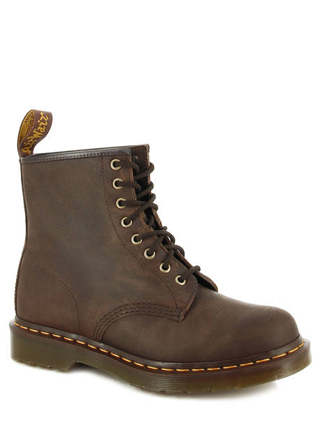 Boots 1460 Crazy Horse Dr martens Marron unisex 11822203 vue secondaire 1