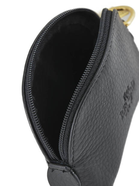 Coin Purse Leather Yves renard Black foulonne 29365 other view 2