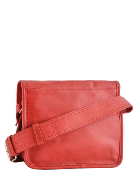 Leather La Sacoche Crossbody Bag Paul marius Red vintage S other view 3