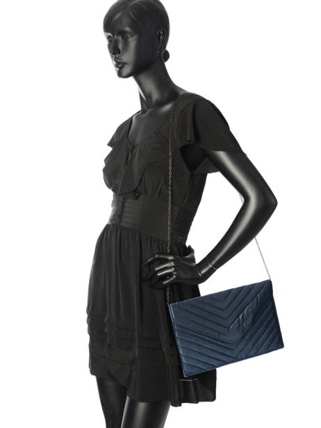 Quilted Clutch Miniprix Blue cocktail 99302 other view 1