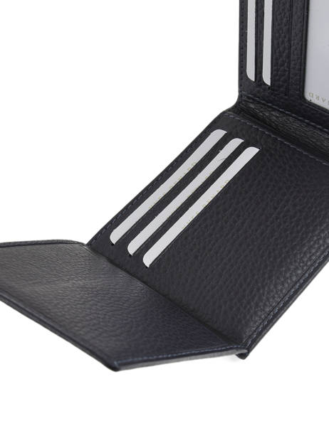Wallet Foulonne Leather Yves renard Blue foulonne 2306 other view 3