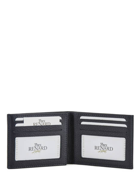 Wallet Foulonne Leather Yves renard Blue foulonne 2306 other view 2