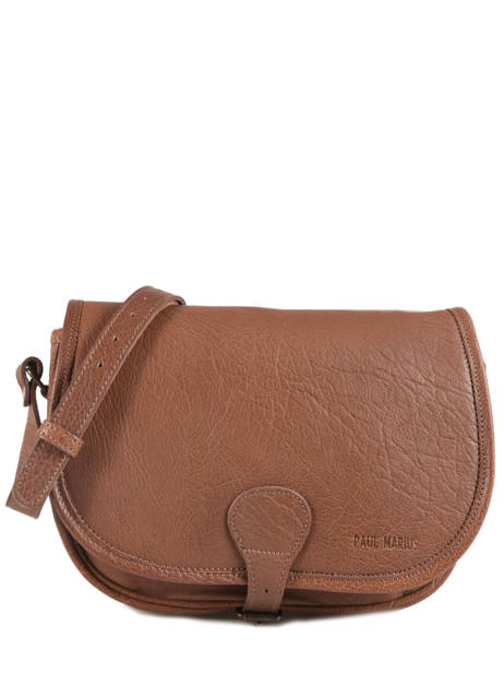 Leather Le Vagabond Crossbody Bag Paul marius Brown vintage VAGABOND