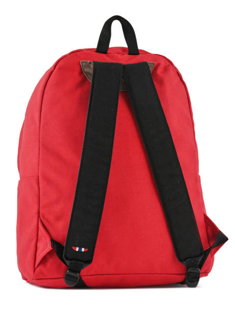 Backpack 1 Compartment Napapijri Red geographic NOYGOS other view 3