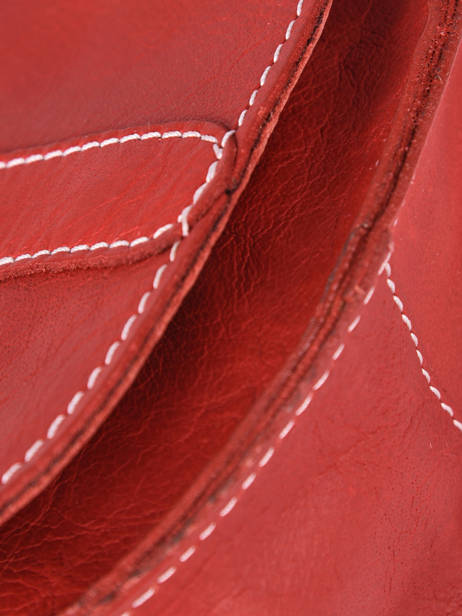 Crossbody Bag Vintage Leather Paul marius Red vintage MIGNON other view 1