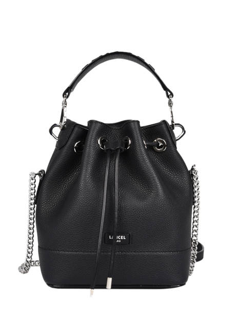 Small Leather Bucket Bag Ninon Lancel Black ninon A10922 other view 1