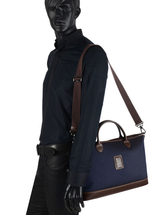 Longchamp Boxford Serviette Bleu